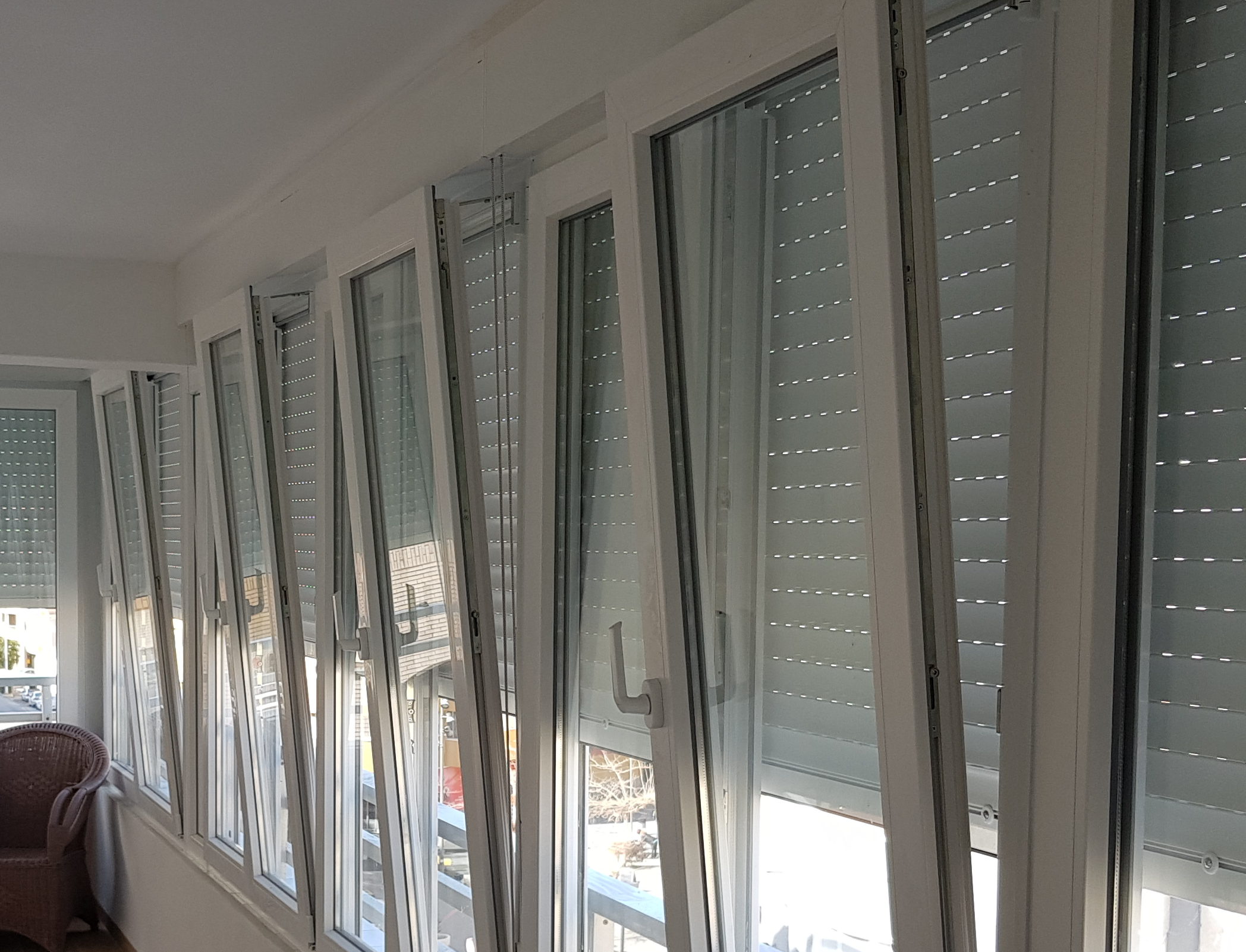 Cerramiento con Carpintería PVC
